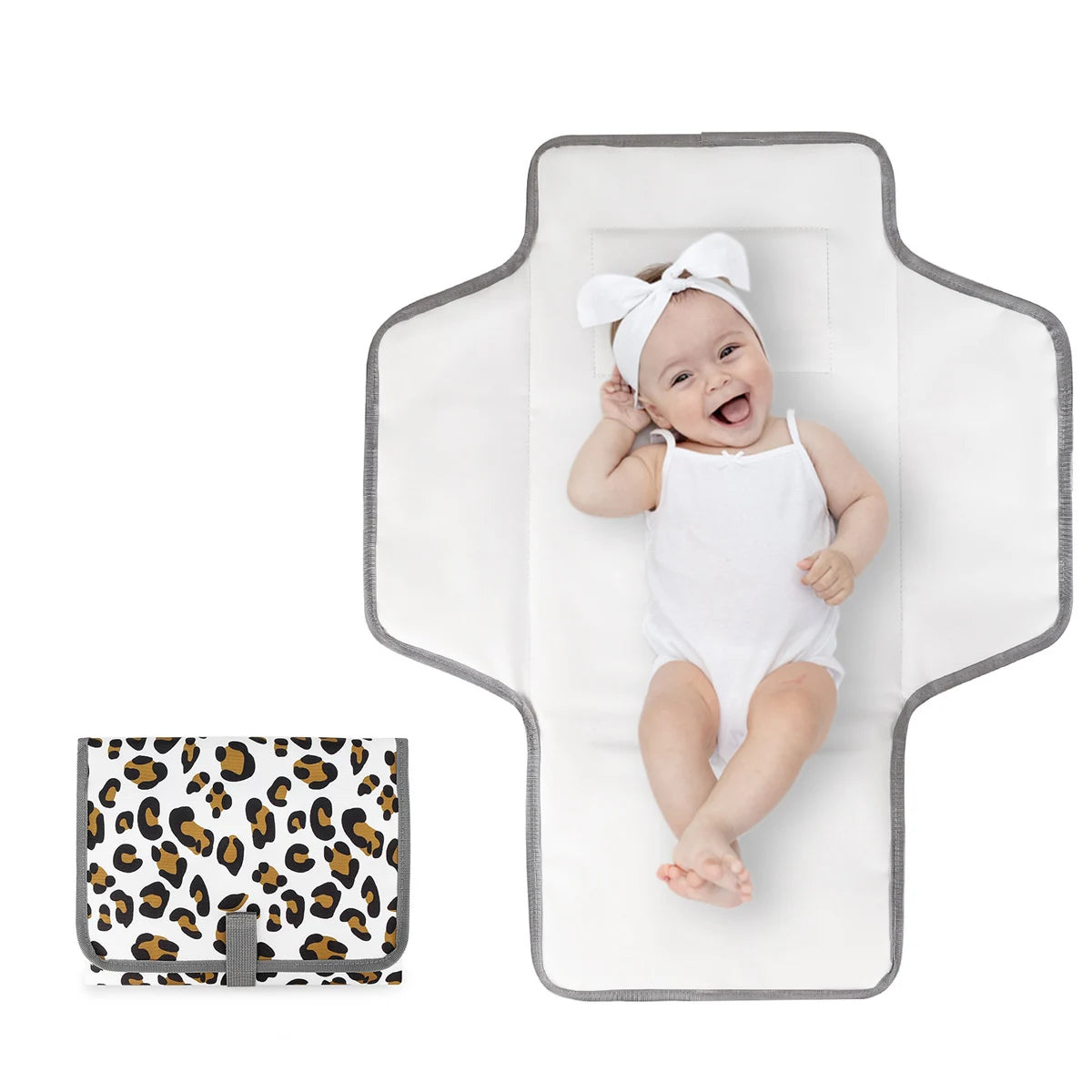 Tapis de change bébé à motif - Transportable