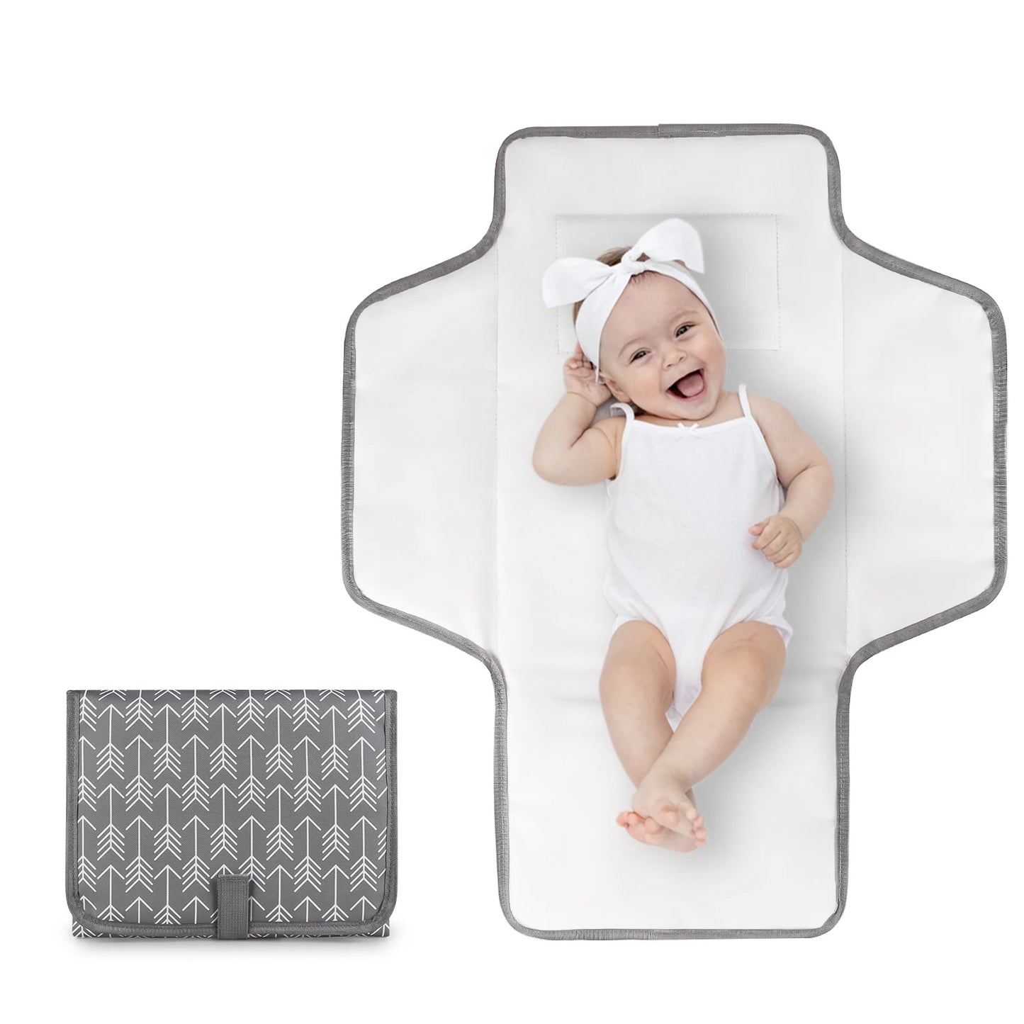 Tapis de change bébé à motif - Transportable