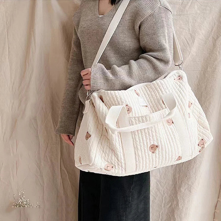 Sac à langer bébé Nid'ouillet - Imprimé ourson - Taille unique