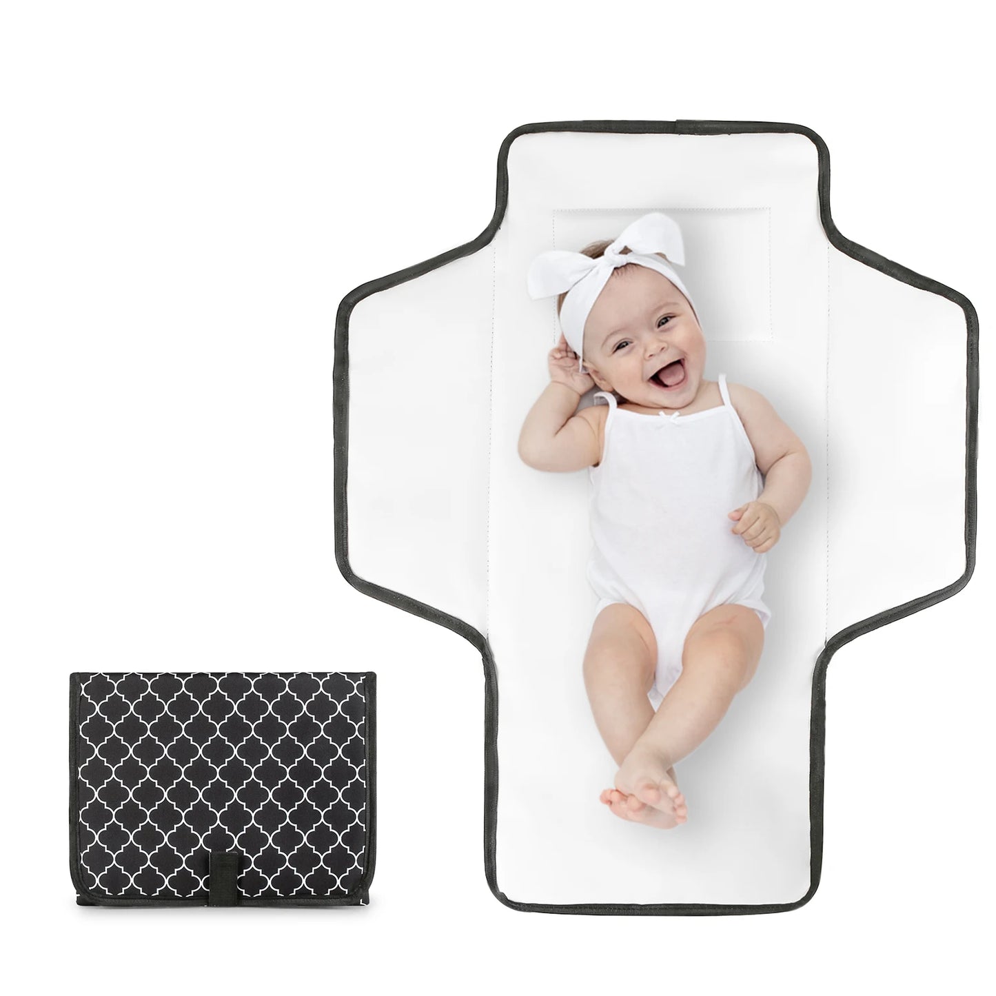 Tapis de change bébé à motif - Transportable