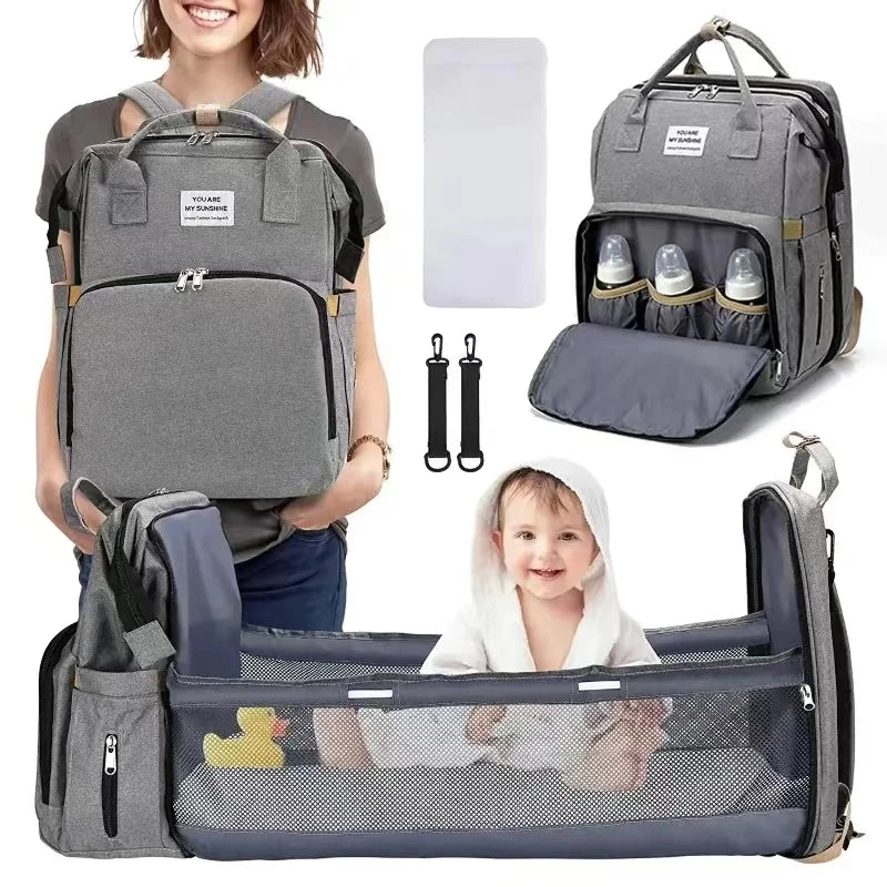 Sac à langer bébé Multispace - Confort lit intégré + compartiments thermiques