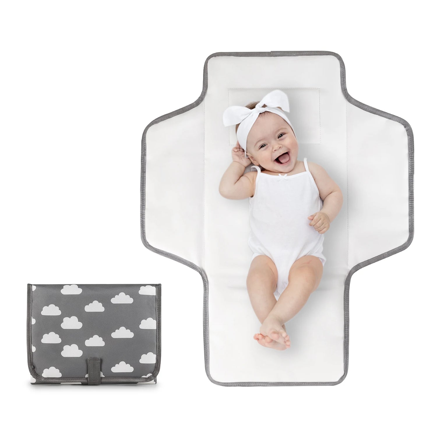 Tapis de change bébé à motif - Transportable