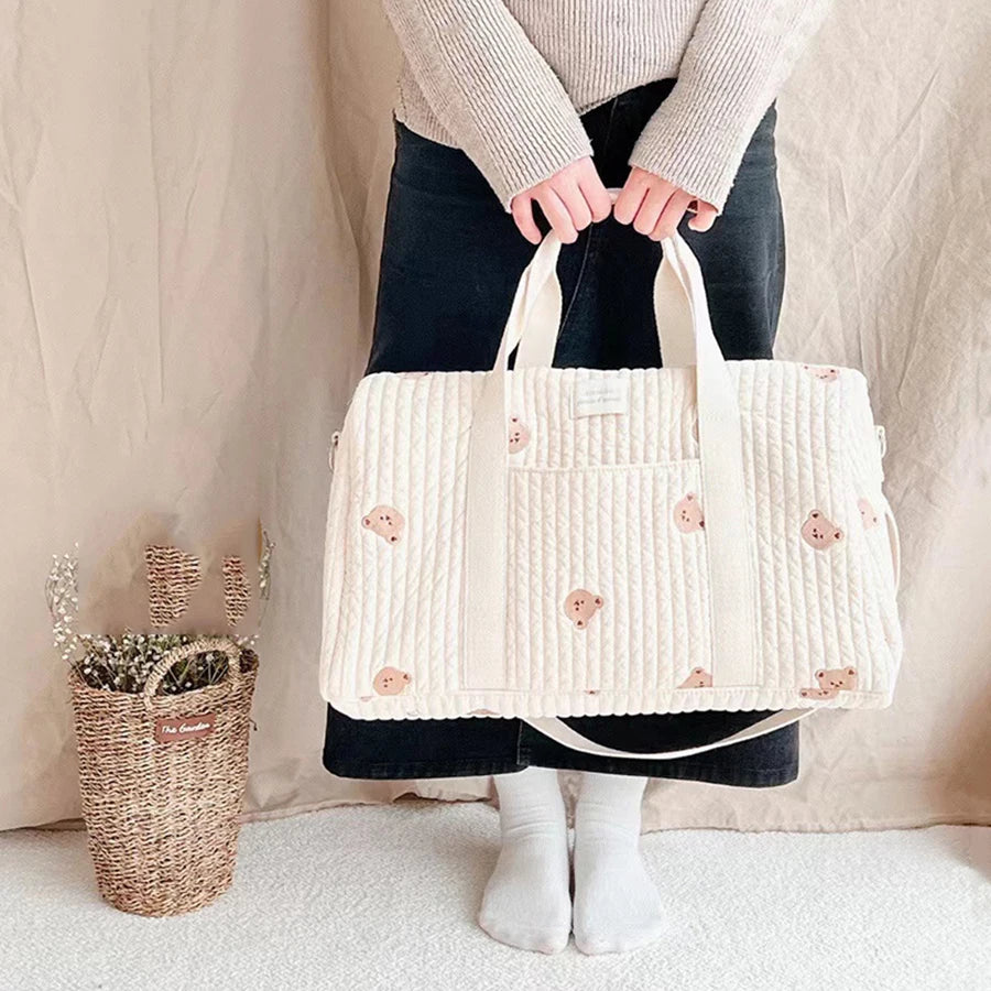 Sac à langer bébé Nid'ouillet - Imprimé ourson - Taille unique
