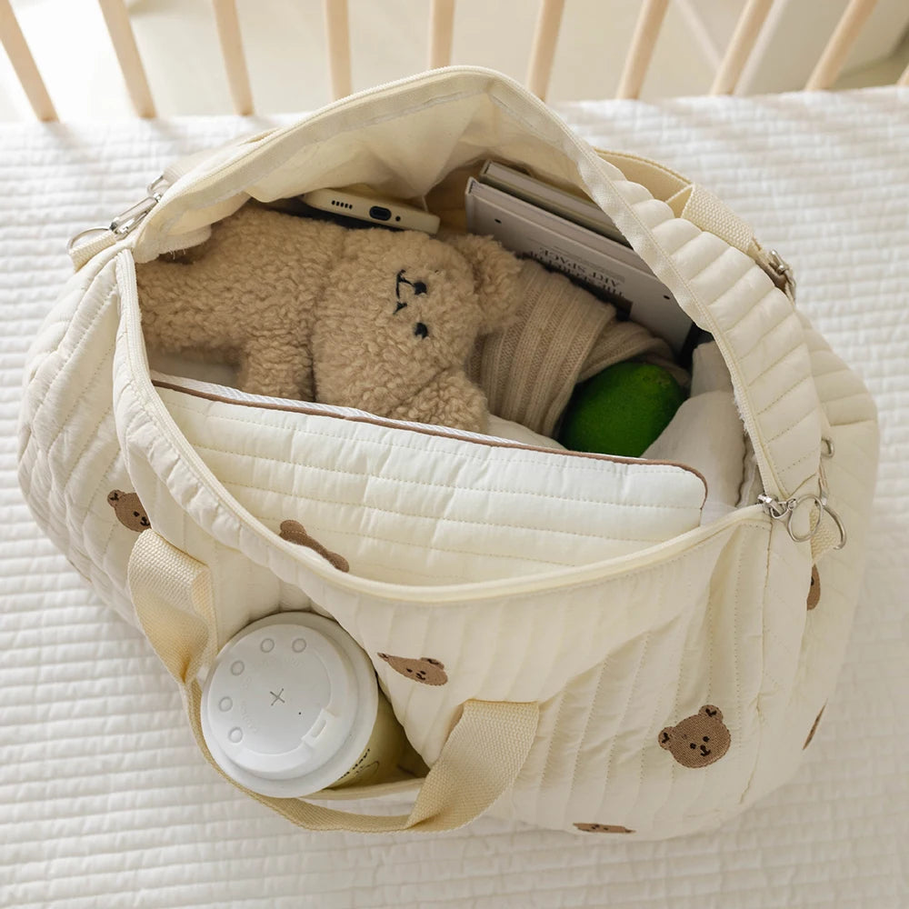 Sac à langer bébé Nid'ouillet - Imprimé ourson - Taille unique