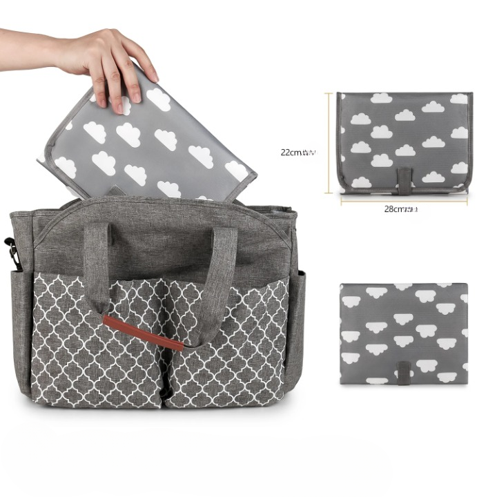 Tapis de change bébé à motif - Transportable