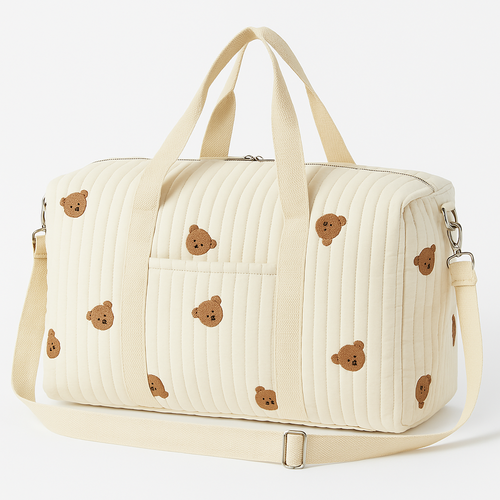 Sac à langer bébé Nid'ouillet - Imprimé ourson - Taille unique